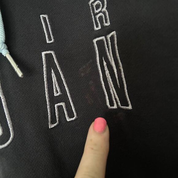 Vintage Nike Air Jordan 7 Retro Hoodie Men's Sweatshirt size XXL - Picture 11 of 14